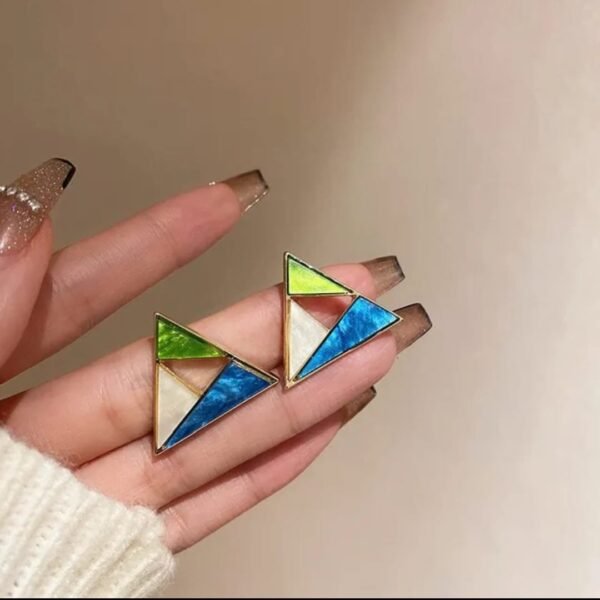 Add Glamour to Your Look with LC Imitation’s Triangle Shape Korean Western Partywear Studs