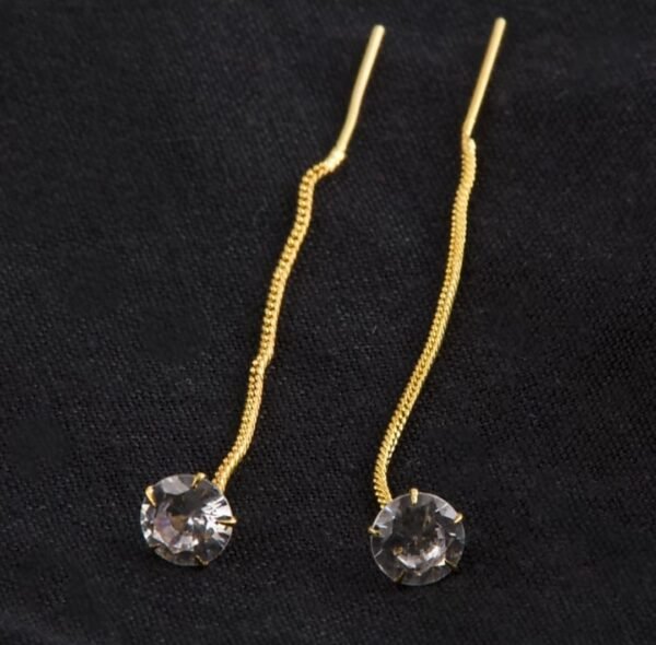 Trendy Beautiful One Gram Gold Plated Suidhaga Earrings For Women
