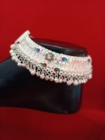 Indian Traditional Screw Anklets Payal Pair for Women Girls with Attached Ghungroo – Fashion Designer Barefoot Foot Imitation Jewellery