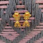 Trendy One Gram Gold and Micron Plated Brass Traditional South Screw Back Earring