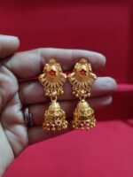 Trendy One Gram Gold and Micron Plated Brass Traditional South Screw Back Earring