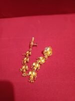 Trendy One Gram Gold and Micron Plated Brass Traditional South Screw Back Earring