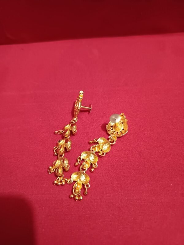Trendy One Gram Gold and Micron Plated Brass Traditional South Screw Back Earring