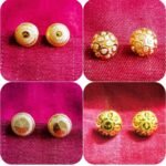 Trendy Design Daily wear One Gram Gold Plated Small Studs Combo Of 4 For women and girls
