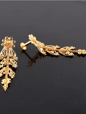 Indian Traditional Beautiful One Gram Gold Plated Earrings For Women And Girls