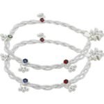 Beautiful Indian Traditional Silver Plated Partywear Payal Pajeb Anklets For Women And Girls