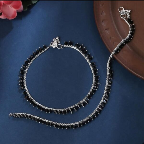 Beautiful Indian Traditional Silver Plated Partywear Payal Pajeb Anklets For Women And Girls