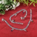 Beautiful Indian Traditional Silver Plated Partywear Payal Pajeb Anklets For Women And Girls