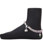 Beautiful Indian Traditional Silver Plated Partywear Payal Pajeb Anklets For Women And Girls